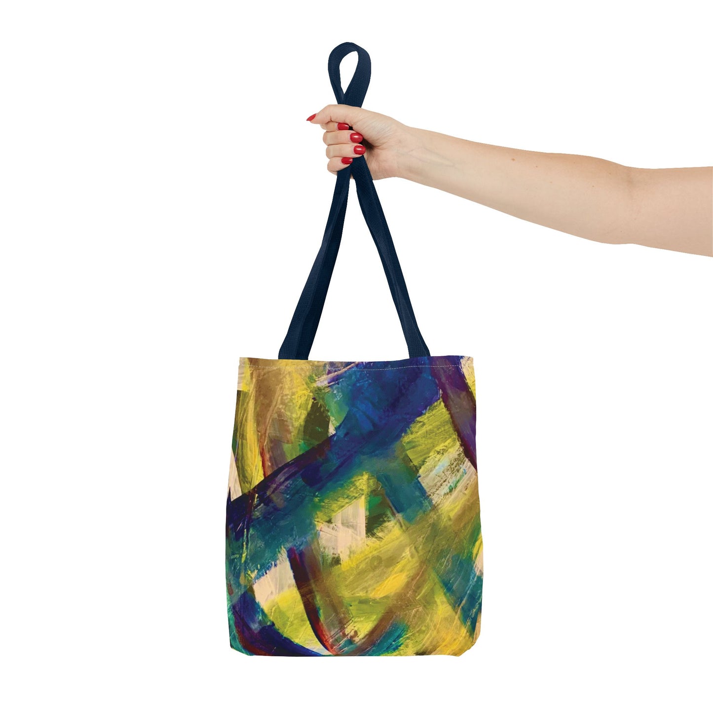 Abstract Art Tote Bag - Multicolour Streich Mohan Design