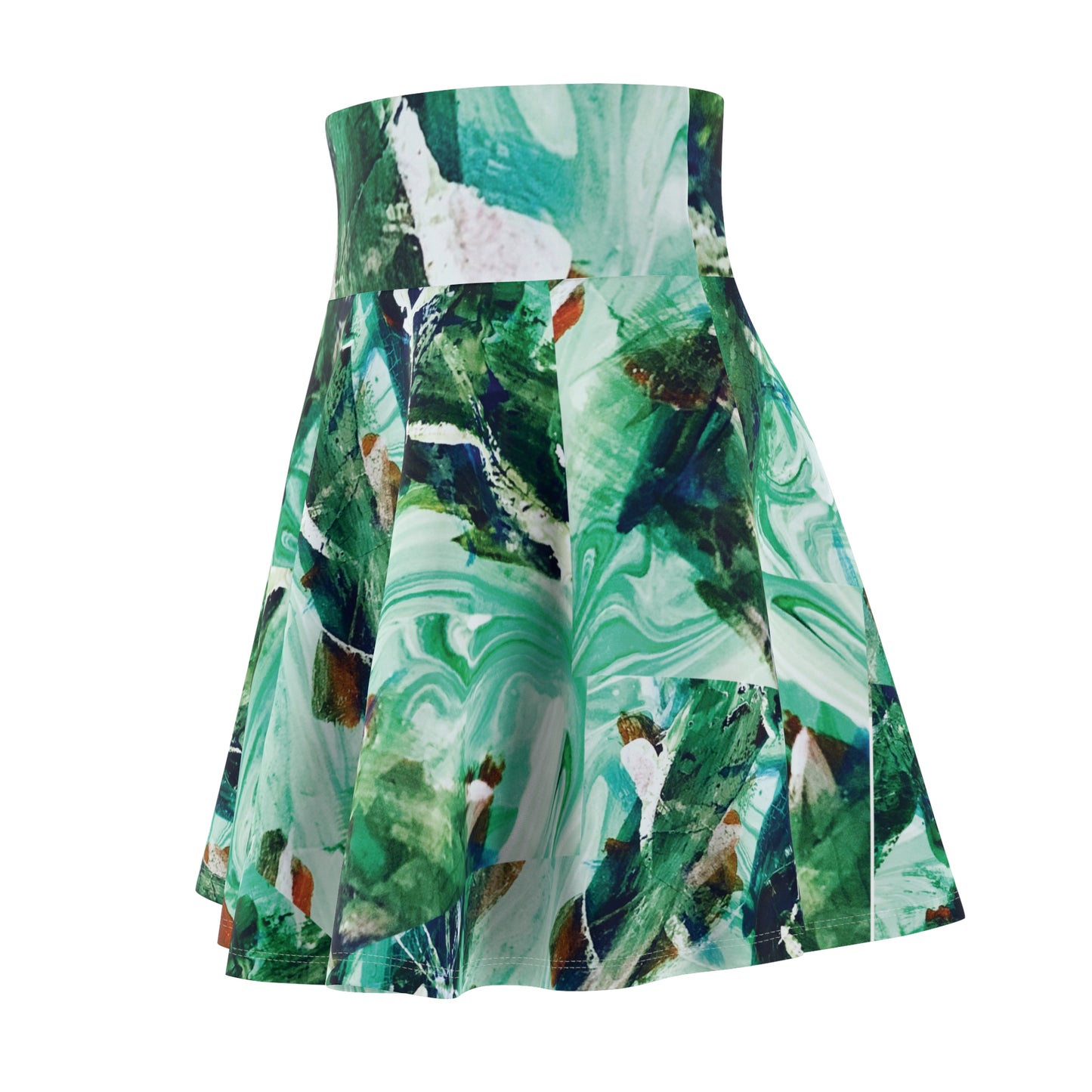 'Green Garment' by Streich Mohan design - Women's Skater Skirt (AOP)