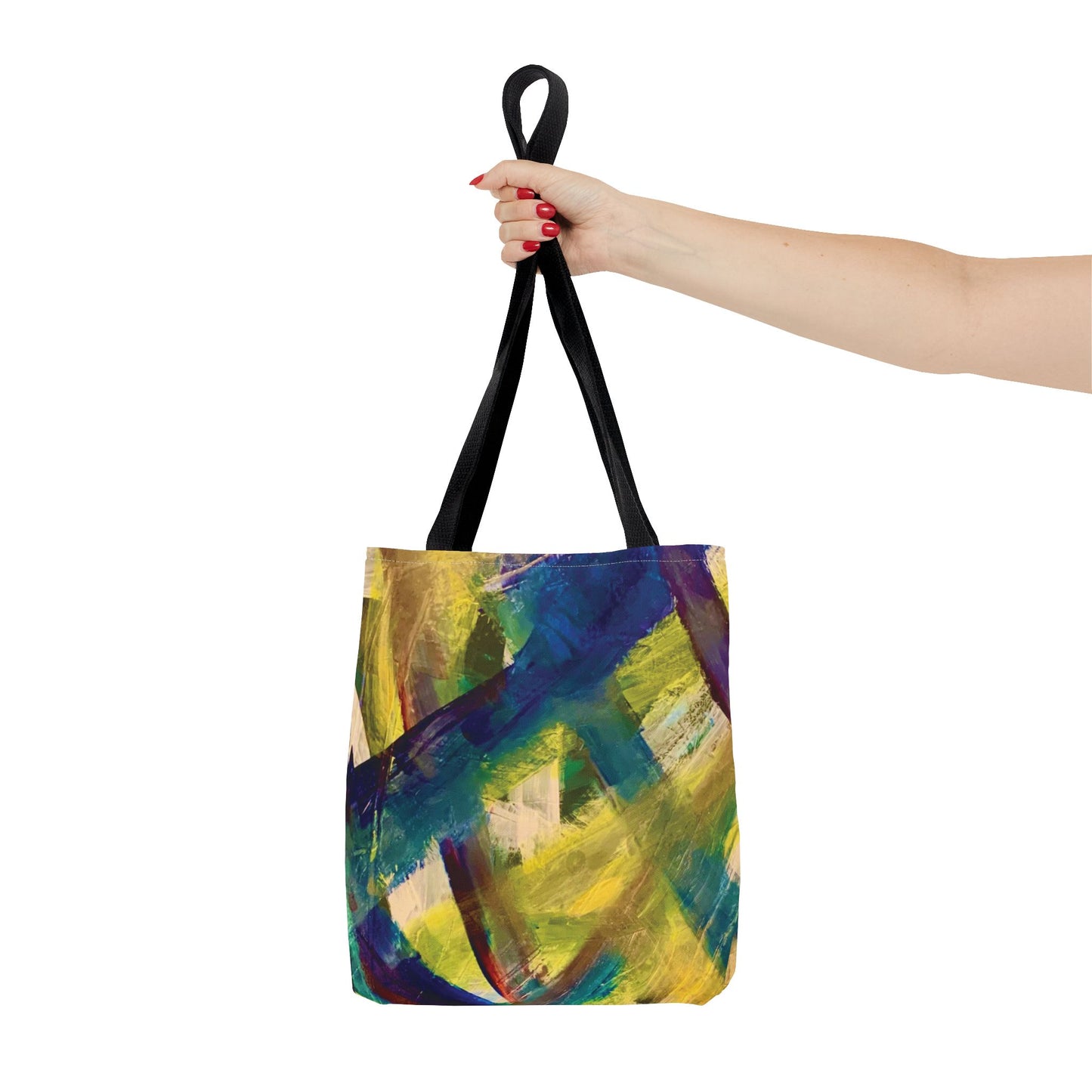 Abstract Art Tote Bag - Multicolour Streich Mohan Design