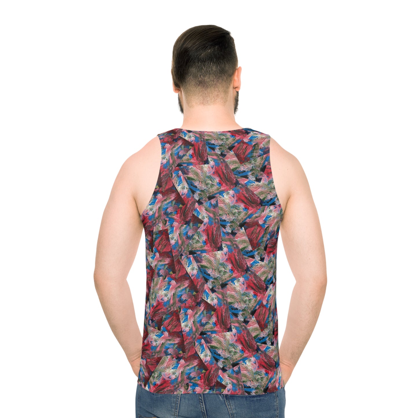 'Swathed in Colours' Tank by Streich Mohan Design - Unisex Tank Top (AOP)