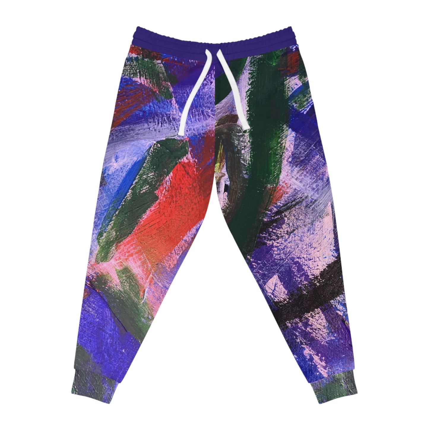 Athletic Joggers - Purple Abstract Streich Mohan Design