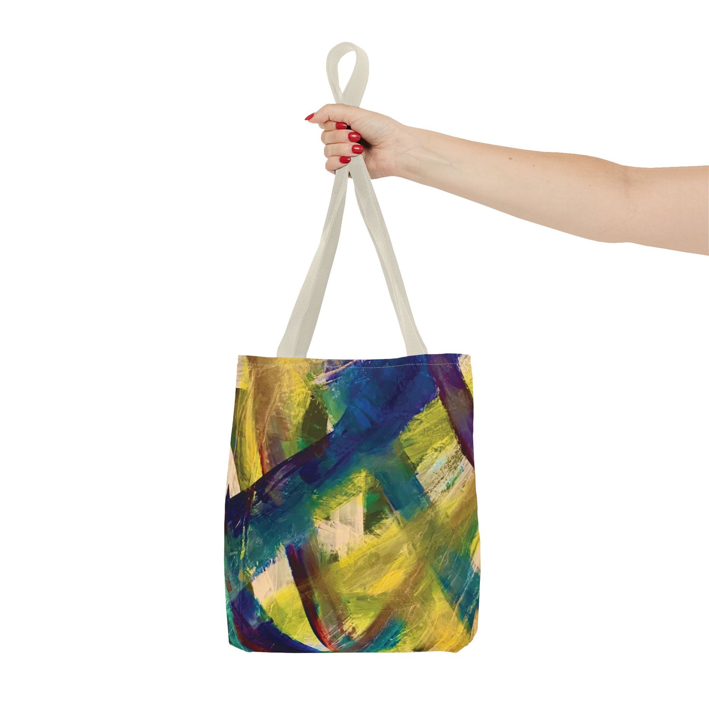 Abstract Art Tote Bag - Multicolour Streich Mohan Design