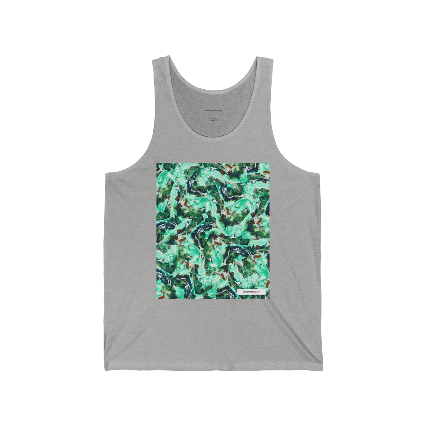 Green Splash by Streich Mohan Design - Unisex Jersey Tank