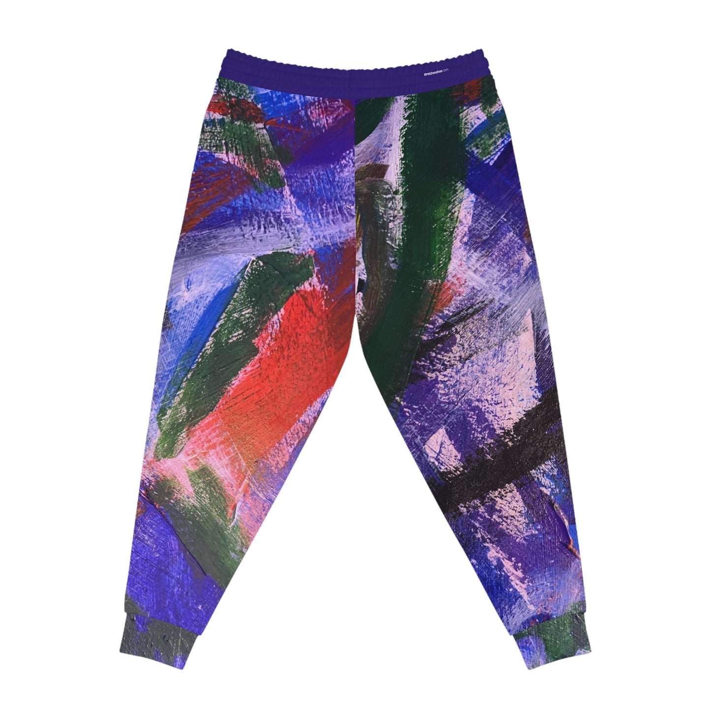 Athletic Joggers - Purple Abstract Streich Mohan Design