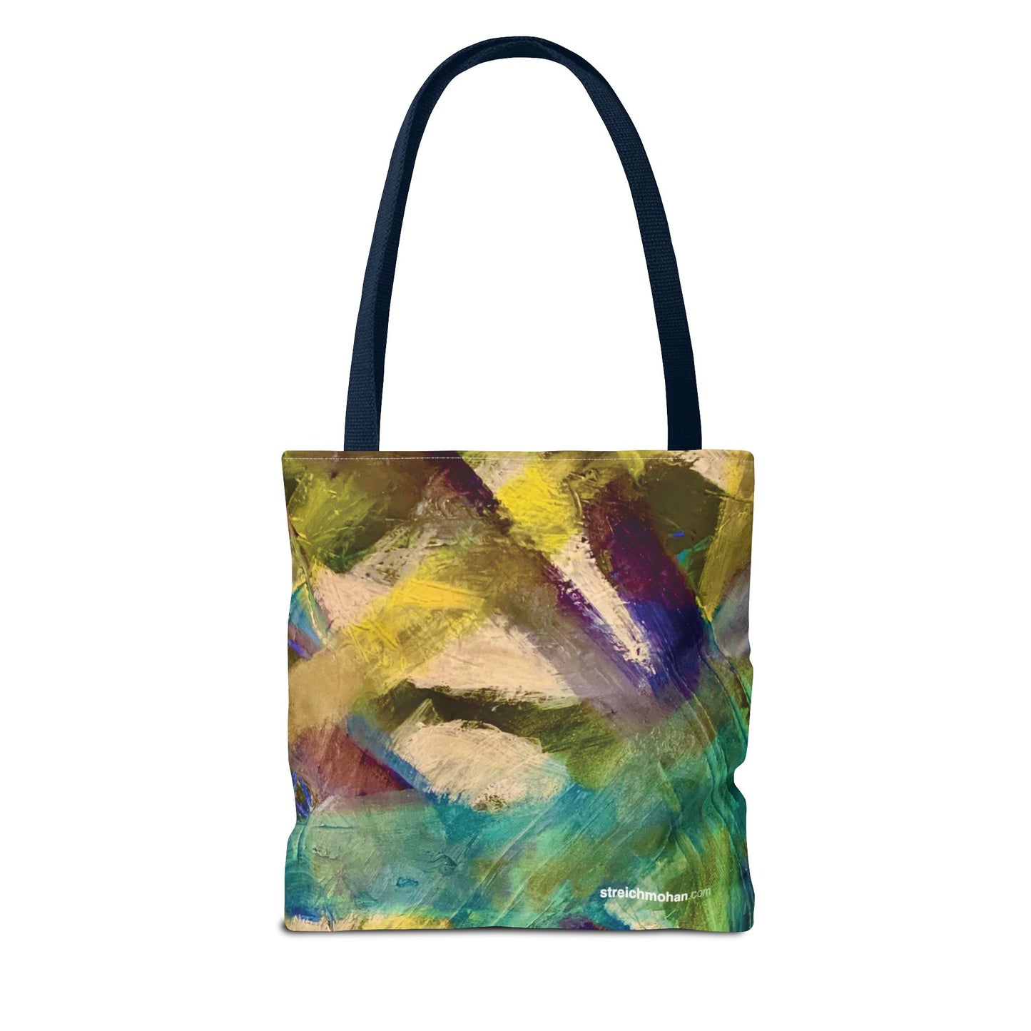 Abstract Art Tote Bag - Multicolour Streich Mohan Design