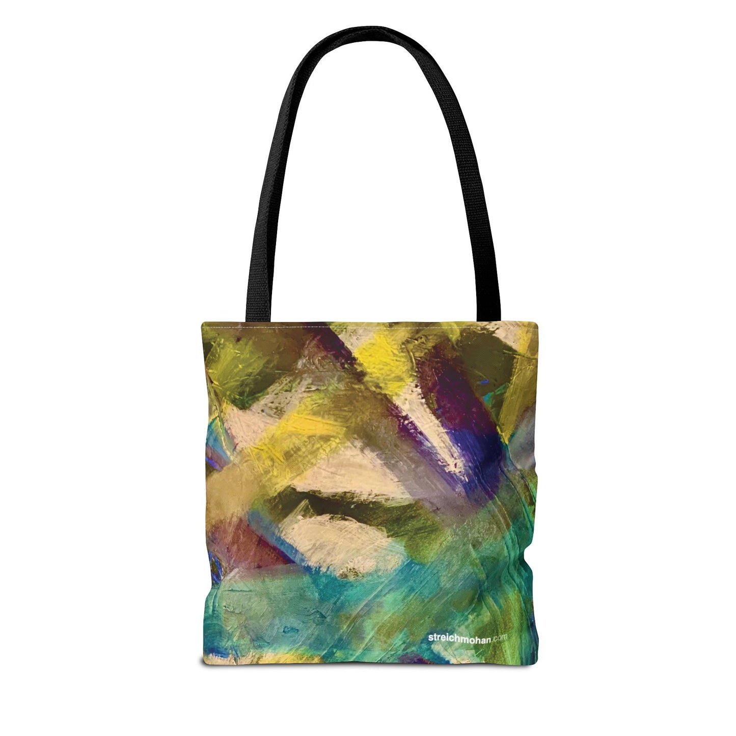 Abstract Art Tote Bag - Multicolour Streich Mohan Design