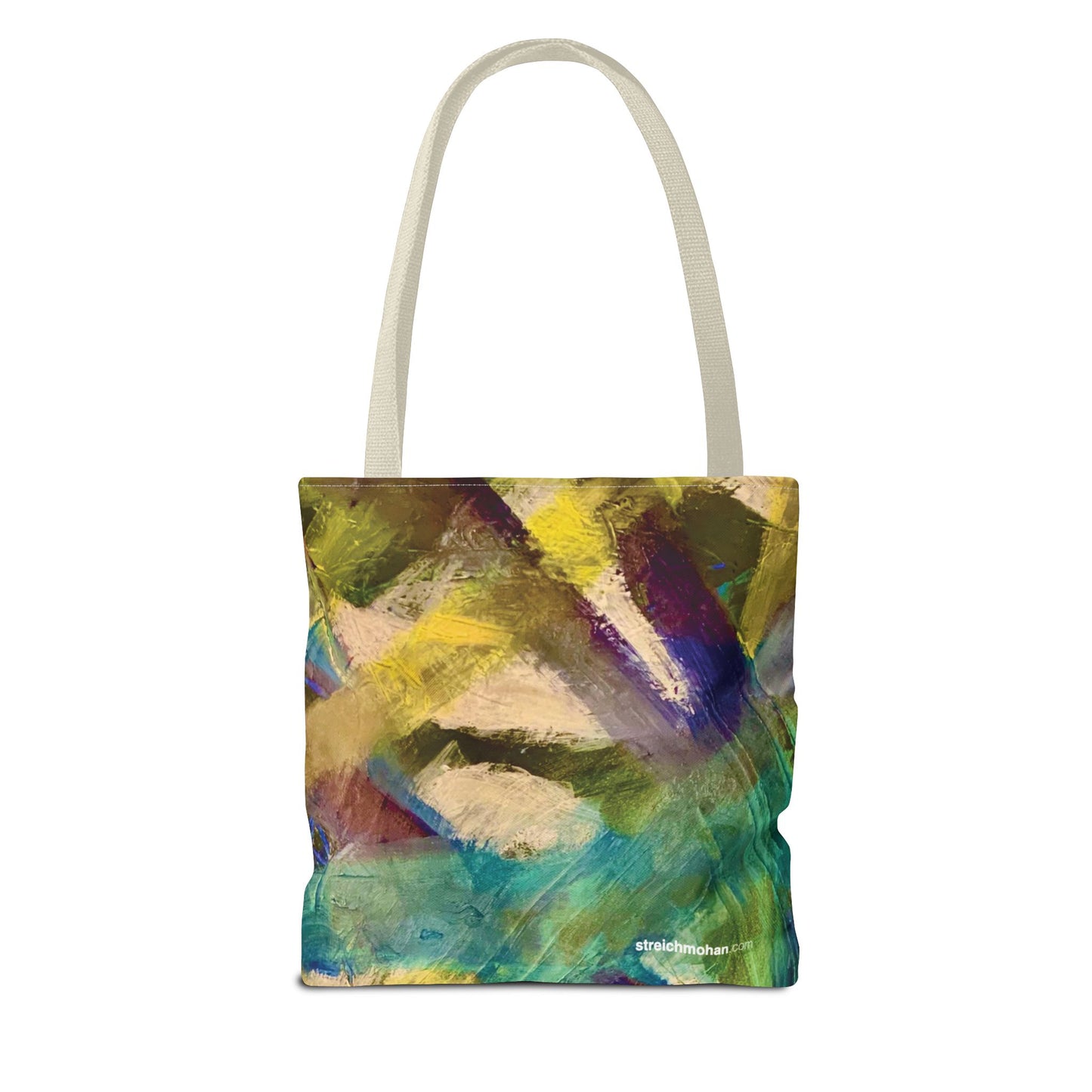 Abstract Art Tote Bag - Multicolour Streich Mohan Design