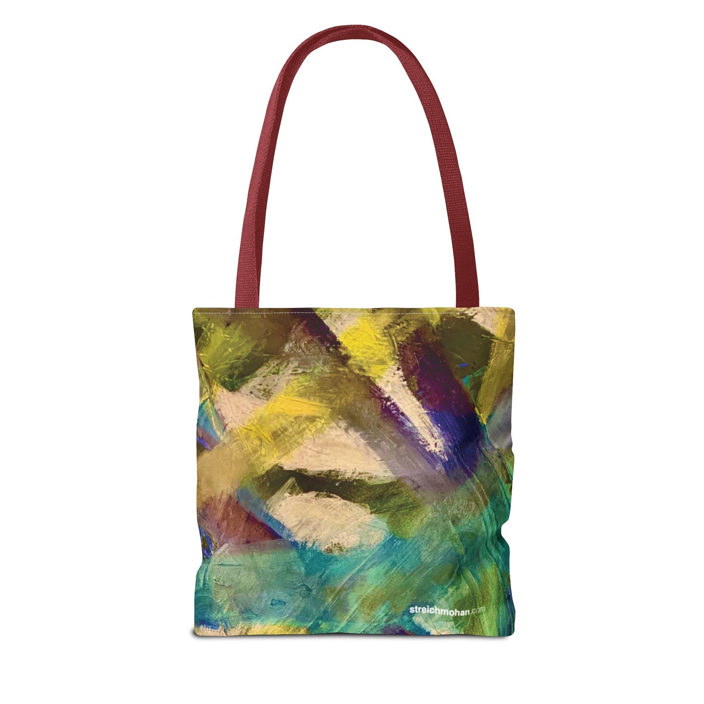 Abstract Art Tote Bag - Multicolour Streich Mohan Design