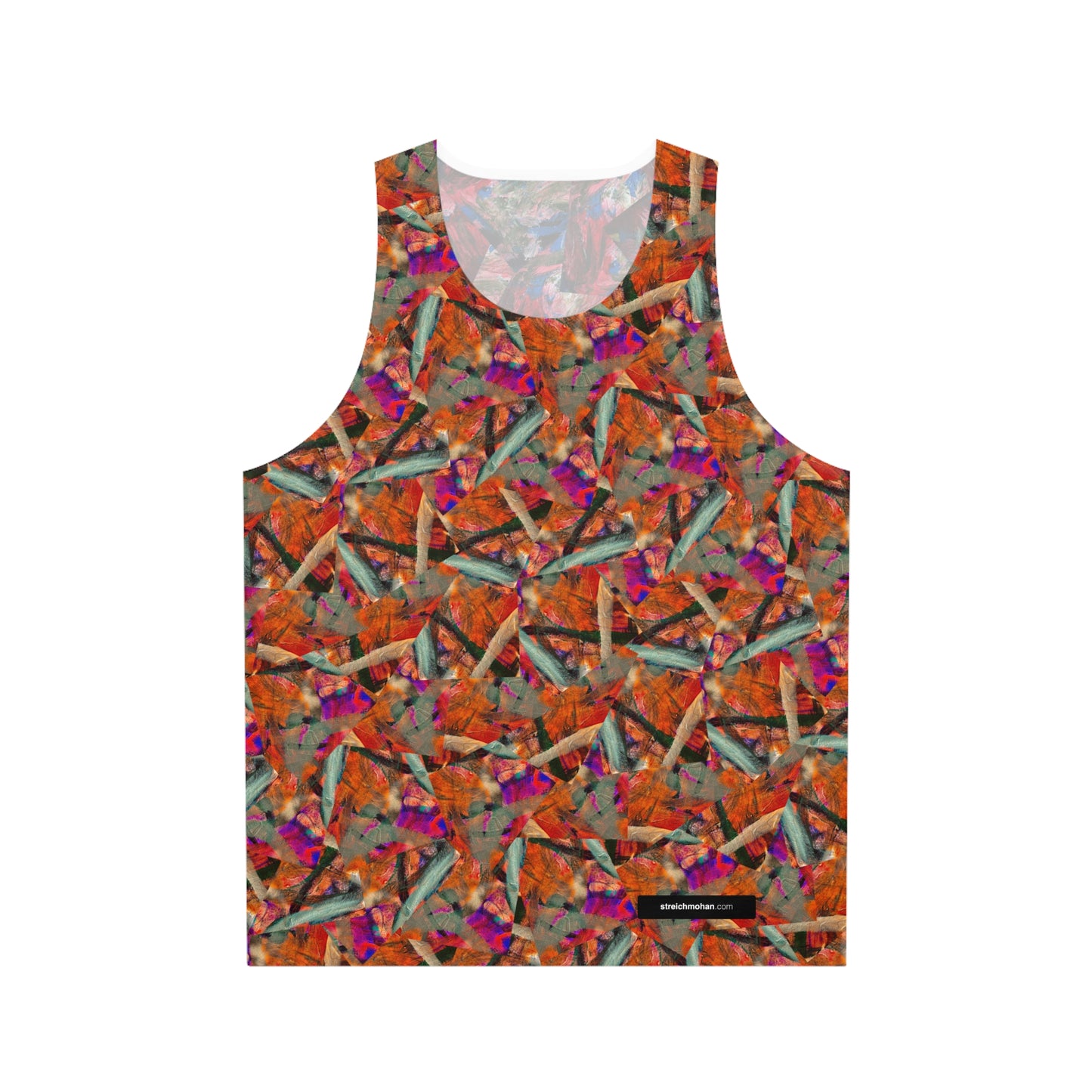 'Swathed in Colours' Tank by Streich Mohan Design - Unisex Tank Top (AOP)