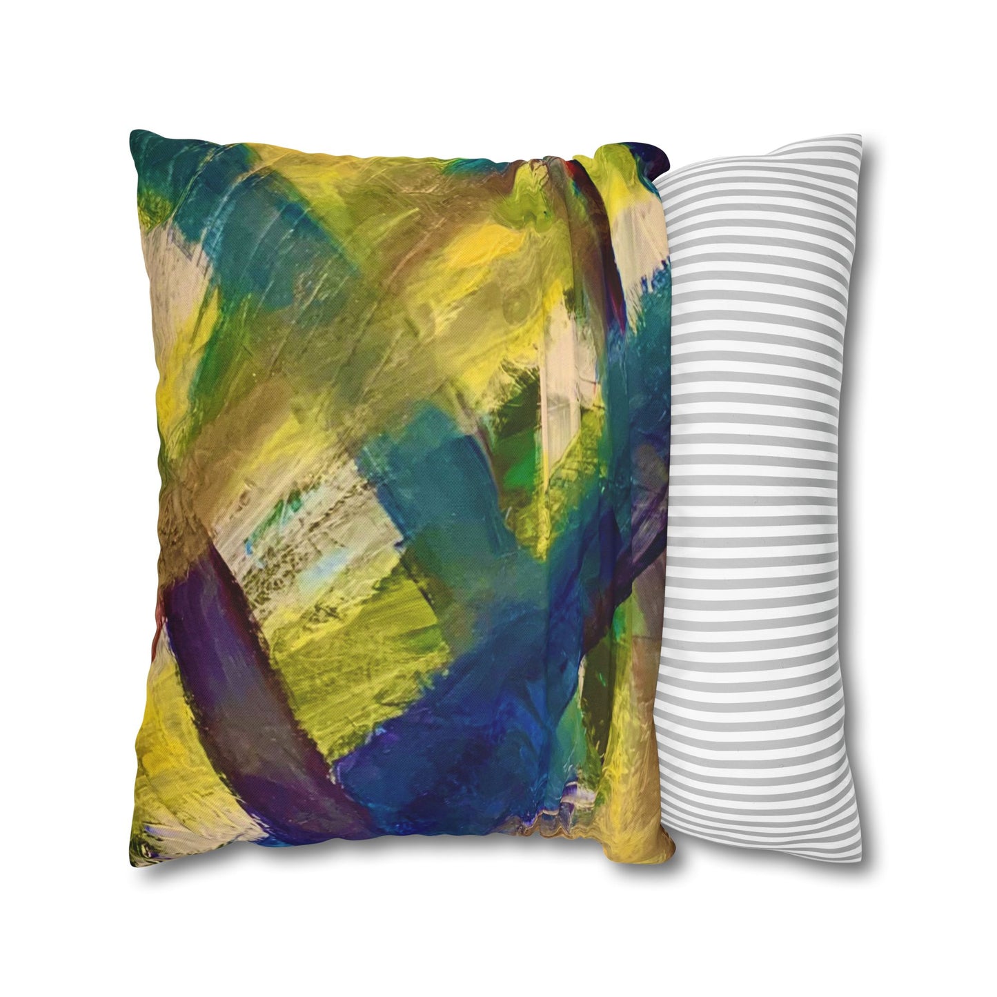 Streich Mohan Design Cushion Cover - Spun Polyester Square Pillowcase