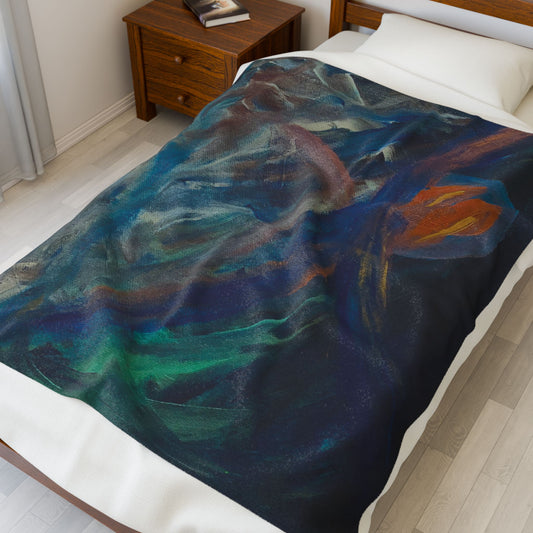 Paradise Lost by Streich Design Velveteen Plush Blanket