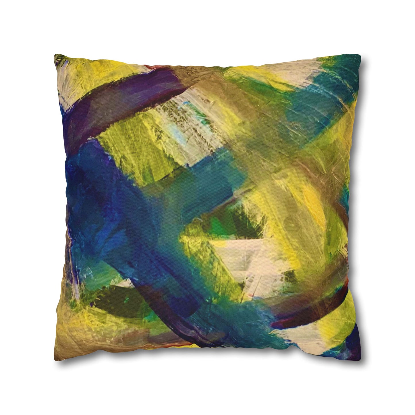 Streich Mohan Design Cushion Cover - Spun Polyester Square Pillowcase