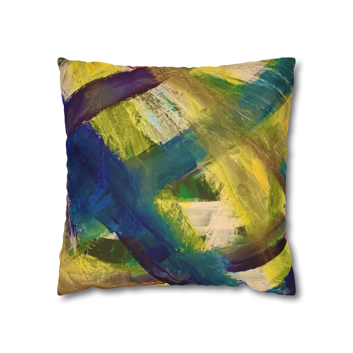 Streich Mohan Design Cushion Cover - Spun Polyester Square Pillowcase