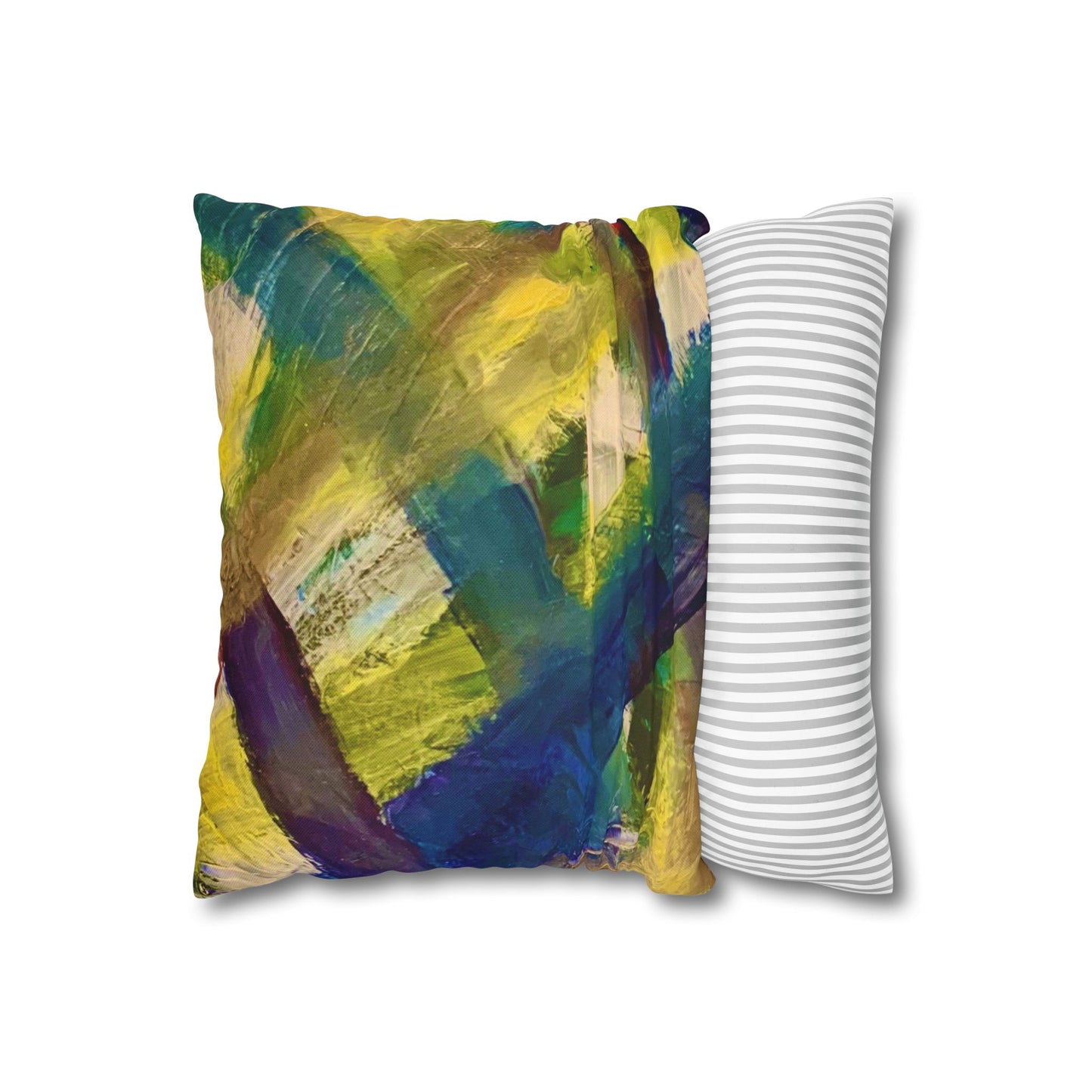 Streich Mohan Design Cushion Cover - Spun Polyester Square Pillowcase