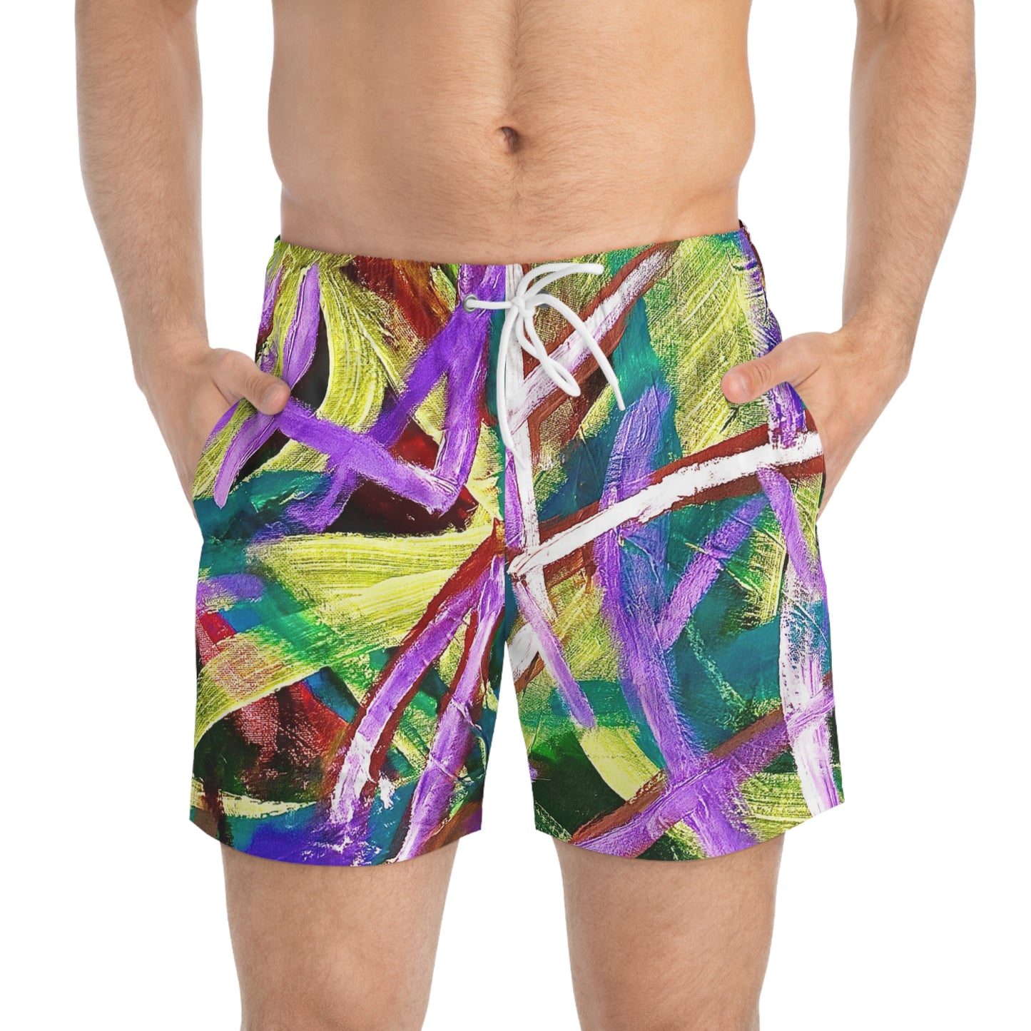 'Streiching Summer' by Streich Mohan Design - Swim Trunks (AOP)