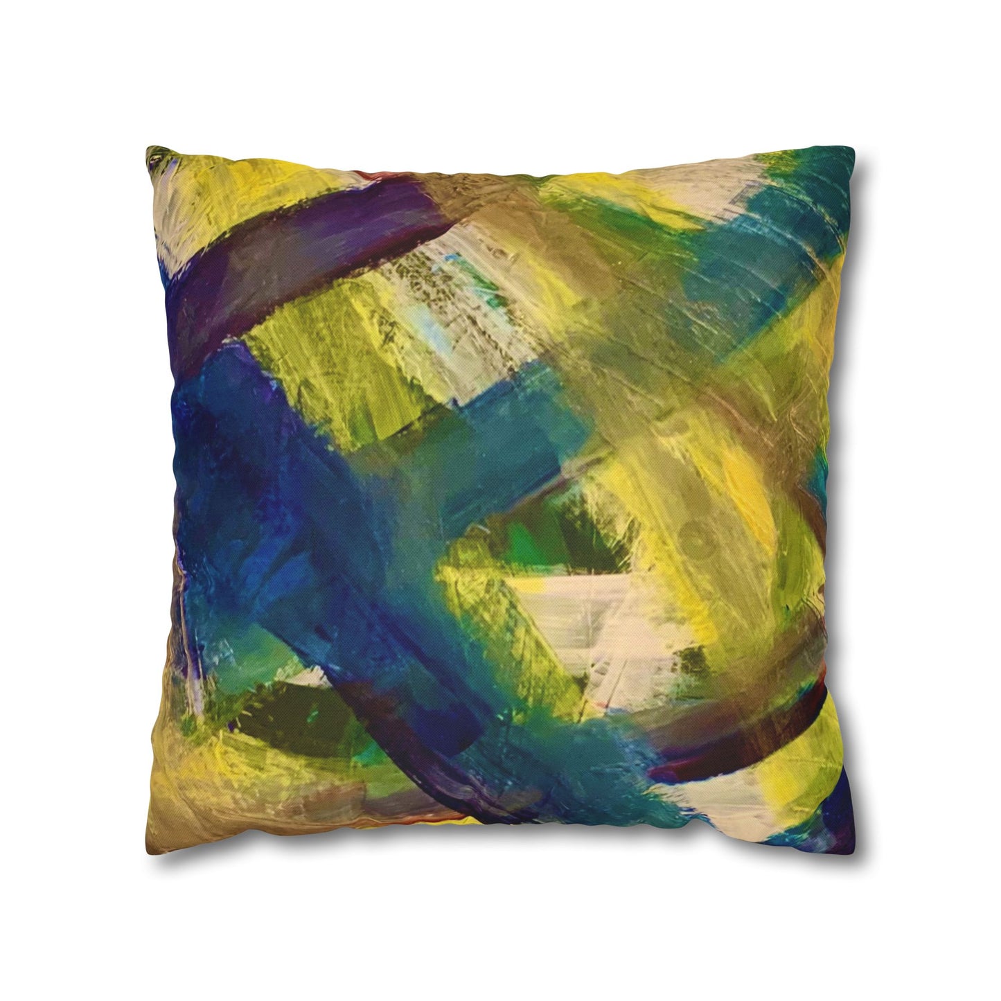 Streich Mohan Design Cushion Cover - Spun Polyester Square Pillowcase