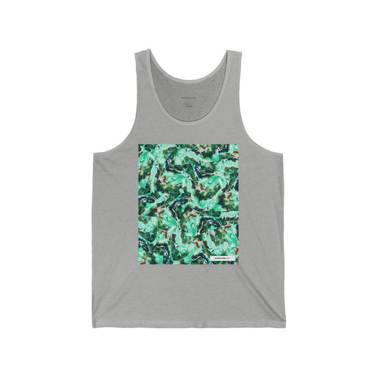 Green Splash by Streich Mohan Design - Unisex Jersey Tank