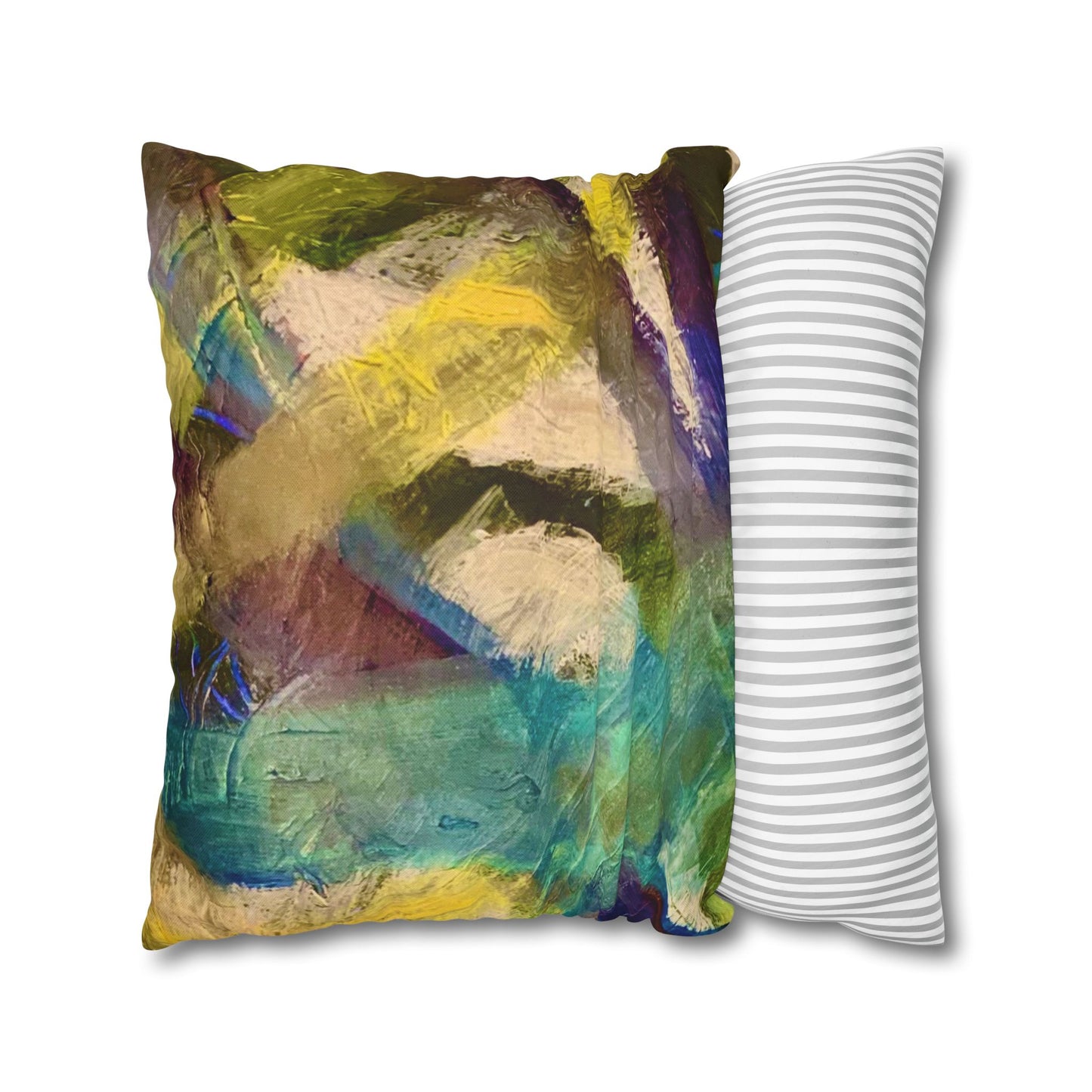 Streich Mohan Design Cushion Cover - Spun Polyester Square Pillowcase