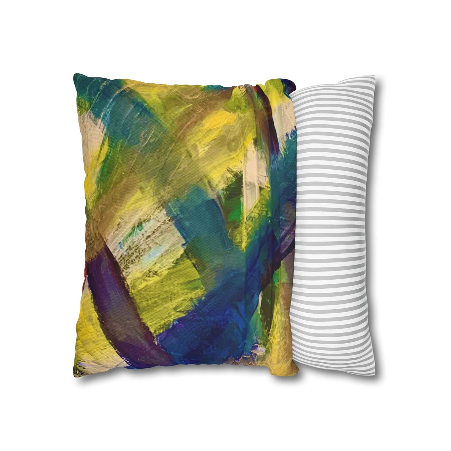 Streich Mohan Design Cushion Cover - Spun Polyester Square Pillowcase