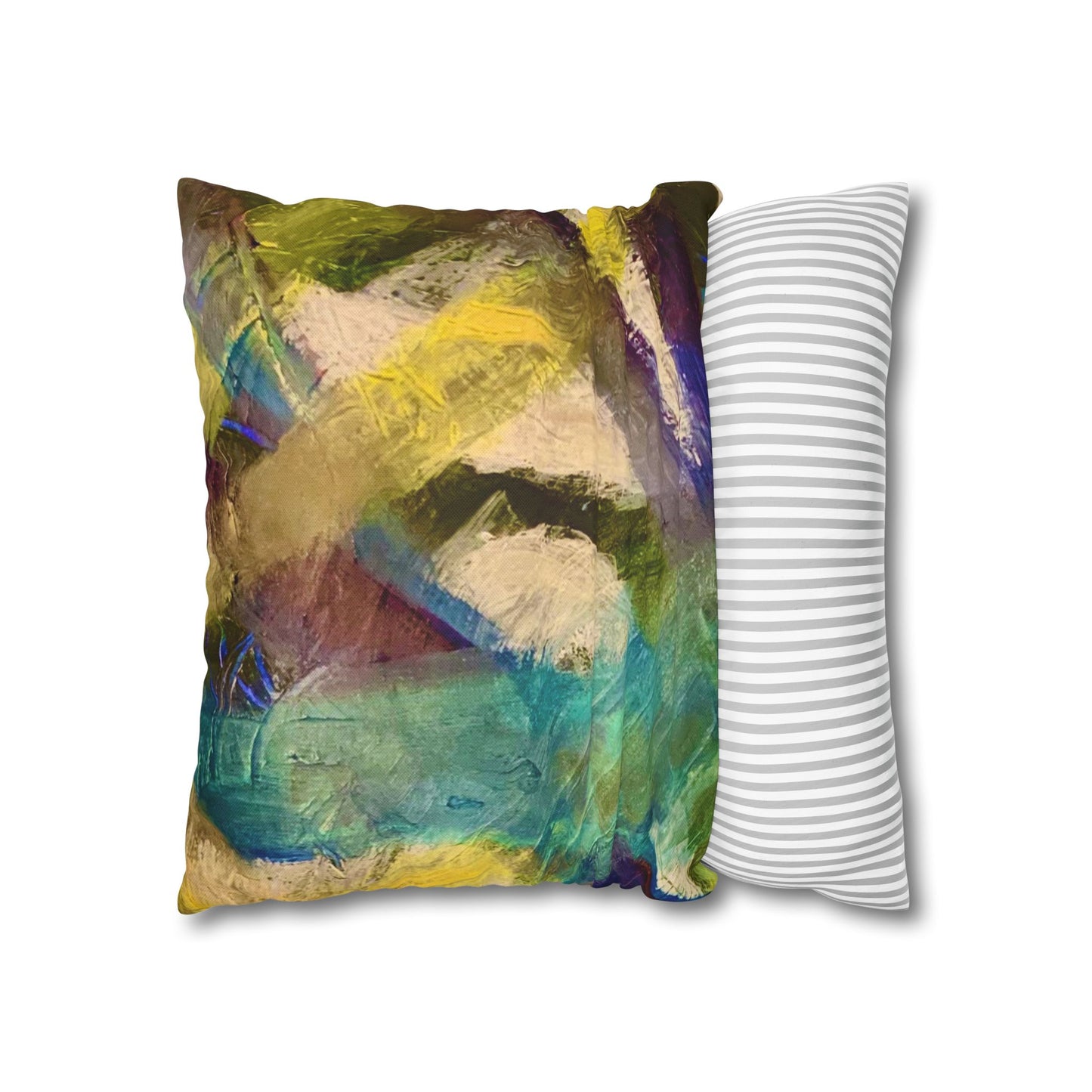 Streich Mohan Design Cushion Cover - Spun Polyester Square Pillowcase