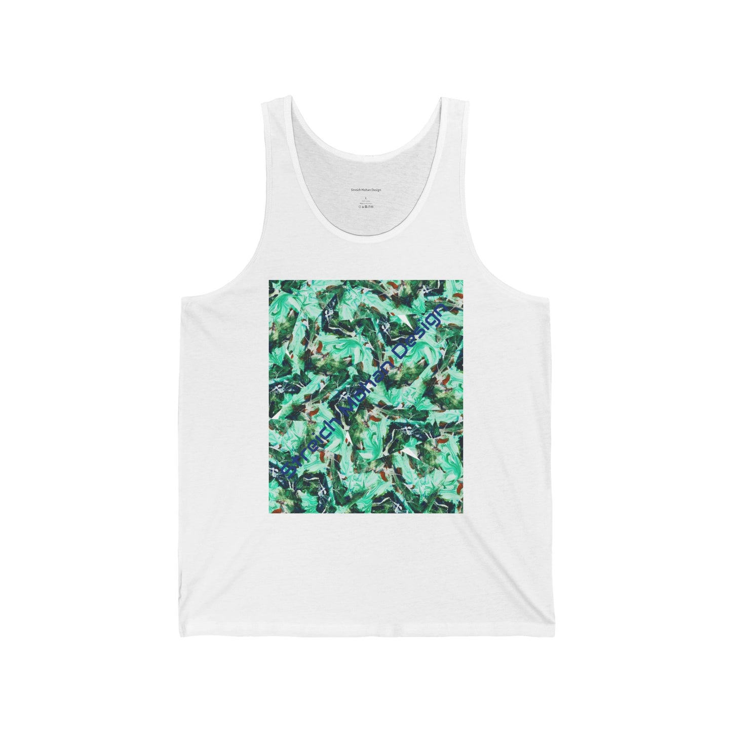 Green Splash by Streich Mohan Design - Unisex Jersey Tank